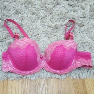 NWOT Torrid Hot Pink Lace Bra